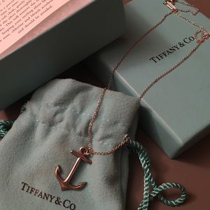 Tiffany & Co silver anchor necklace. Rare.