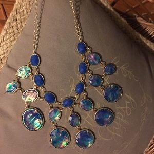 Beautiful blue statement necklace. 25% off bundles
