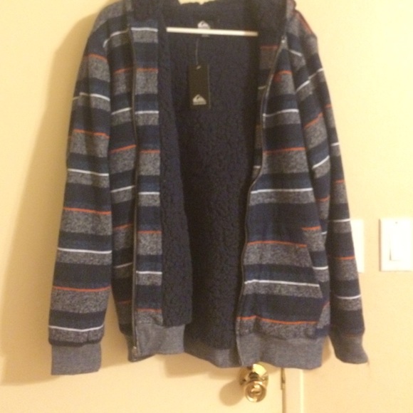 Mens Quicksilver fleece lined hoodie