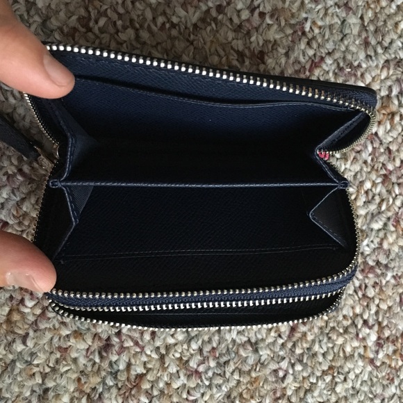 Coach leather small double zip coin wallet - Picture 3 of 4