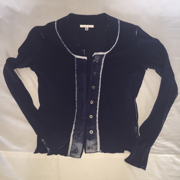 CAbi Centerfield Lightweight Sweater Navy Blue