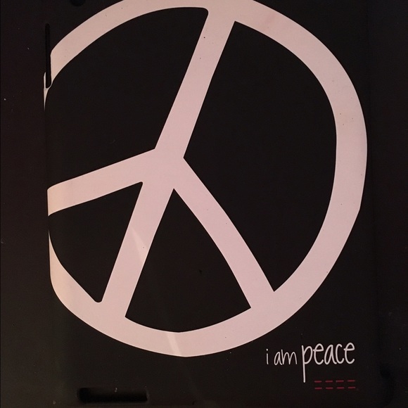 I AM PEACE BLACK HARD CASE FOR IPAD 2 - Picture 1 of 1