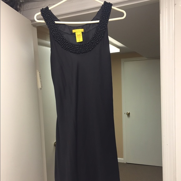 Catherine Melandrino black sleeveless dress