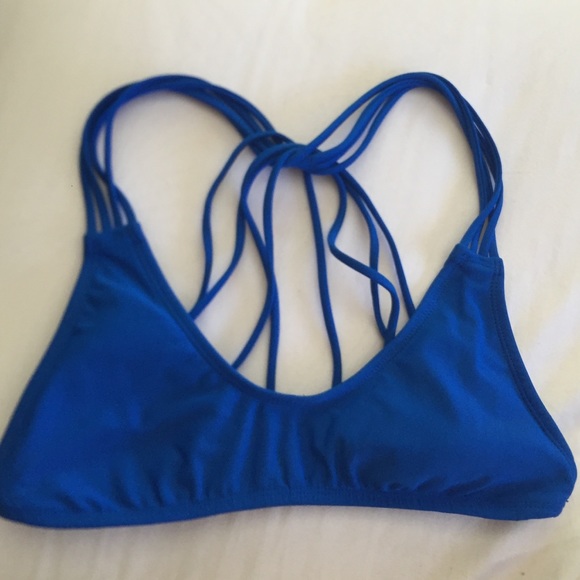 Blue bikini top!