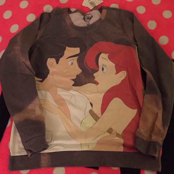 Hot topic little mermaid crewneck