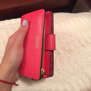 Red Coach Wallet