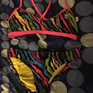Colorful Printed TYR Training Bikini