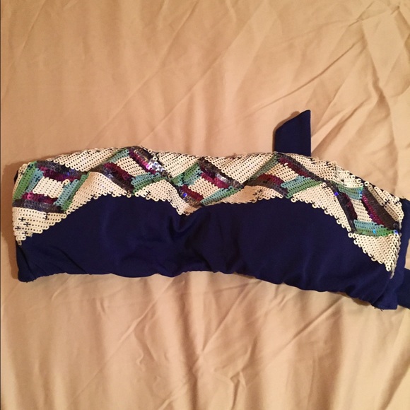 Victoria's Secret strapless sequin top