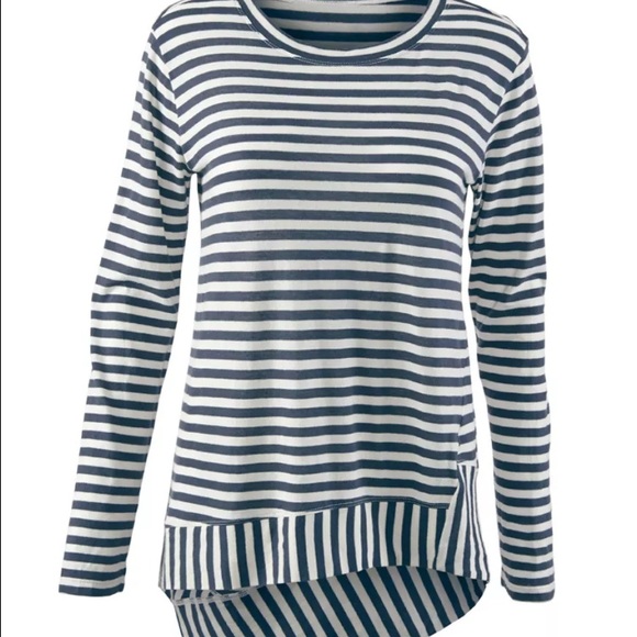 Cabi nautical navy Bengal stripe Tee size large