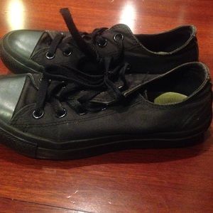 All Black Converse