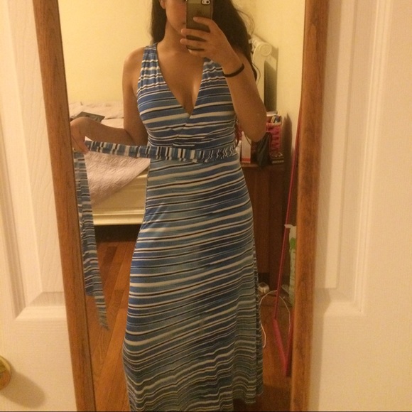 Blue Maxi stripped dress!