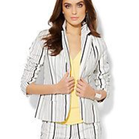 NY&C 7th Avenue Suiting Striped Jacket