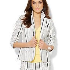 NY&C 7th Avenue Suiting Striped Jacket