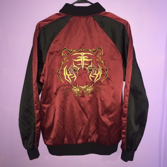 SUNDAY SALE ✨ Tiger Embroidery Bomber Jacket