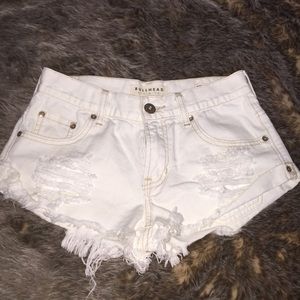 Pacsun White Denim Shorts
