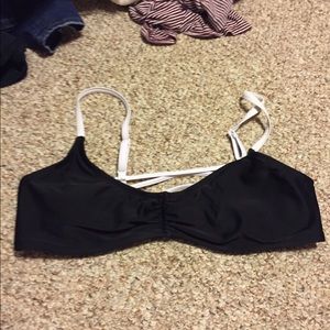 Black Caged Bikini Top