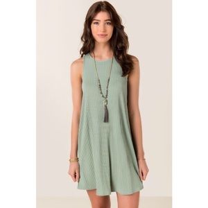 Francesca's Olive Shift Dress