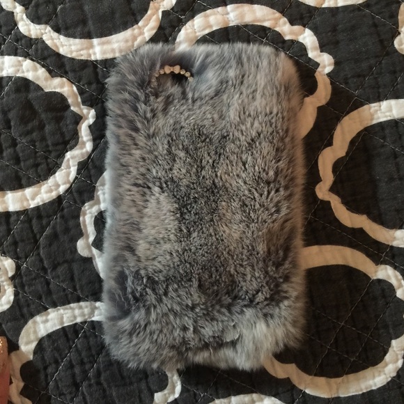 Soft rabbit fur phone case iPhone 6 PLUS