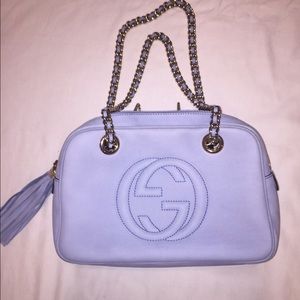 Gucci Soho Nubuck Leather Chain Shoulder Bag