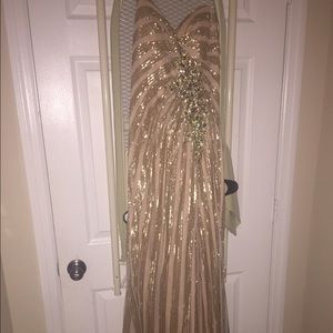 Floor long prom dress