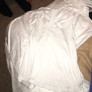 white tank top