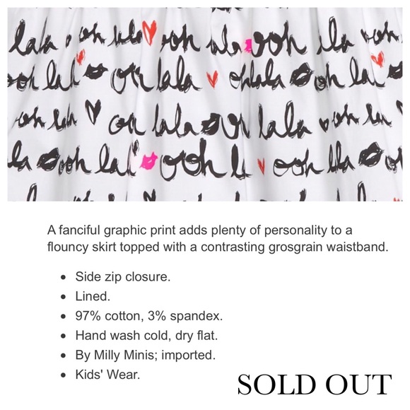 🎉 HOST PICK Milly Minis 'Ohh La La' Skirt - Picture 4 of 5