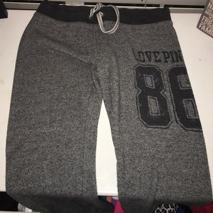 Gray Pink sweatpants