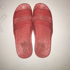 Pink jandals