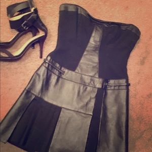 Leather Bebe dress size S