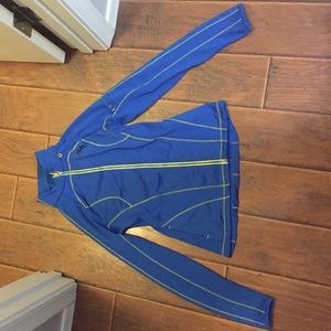 Blue and yellow Fila brand jacket size xs