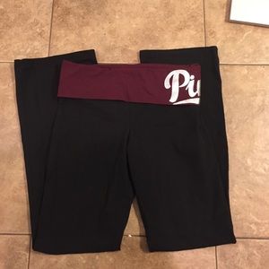 WORN ONCE VS Maroon blingy yoga pants
