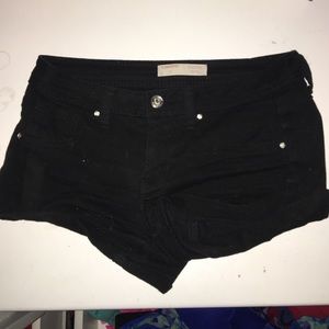 Black Jean shorts
