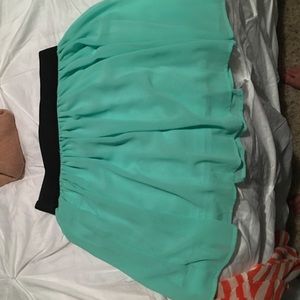 Turquoise skirt