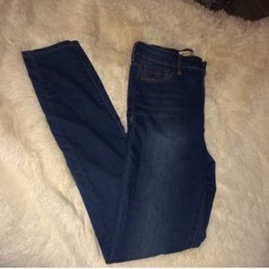 Super high rise skinny jeans