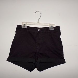 Basic Black High Rise Shorts