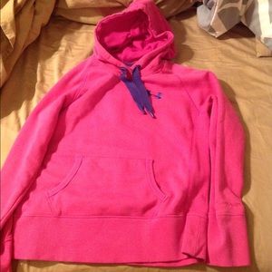 Hot pink UA Storm hoodie