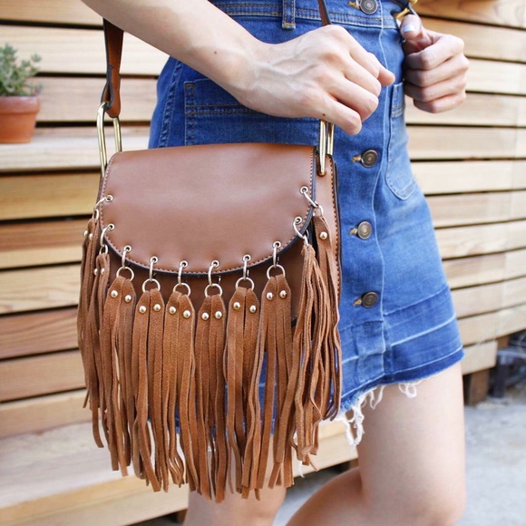 Bohemian tassel handbag - Picture 1 of 4