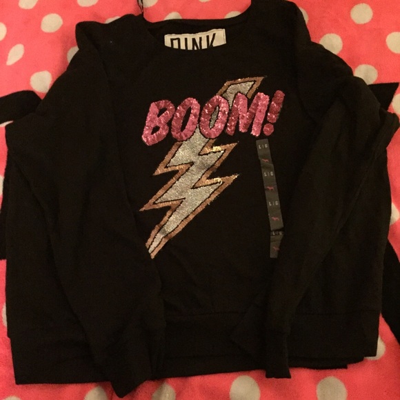 Victoria's Secret PINK bling crewneck