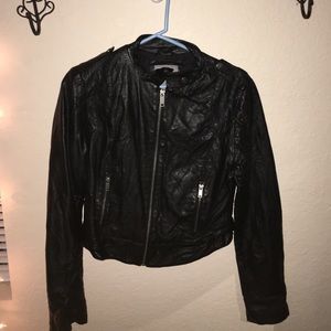 Faux leather jacket
