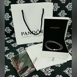AUTHENTIC !! Pandora Leather Bracelet