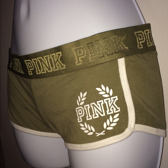 Rare green Victoria's Secret pink boy short panty