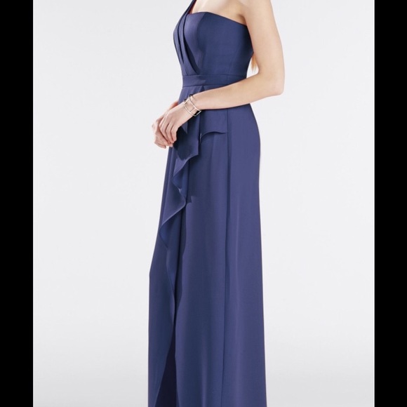 sleeveless-one-shoulder-draped-ruffle - Picture 2 of 3
