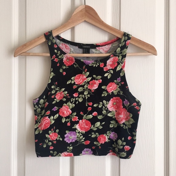 Floral Crop Top Tank