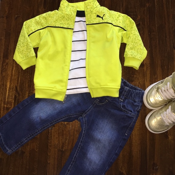 Puma Other - Puma Lime Green Zipper Jacket