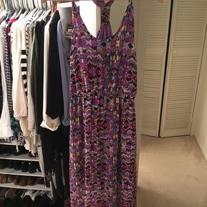 Francesca's Multi-Colored Maxi Dress
