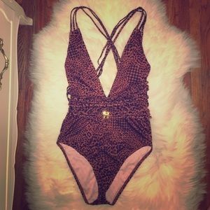 Victoria's Secret Leopard Print One piece swimsuit