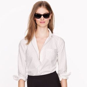 J. Crew Boy Shirt Polka Dot Sz. 00