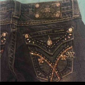 Miss me jeans size 25 
Bling Bootcut