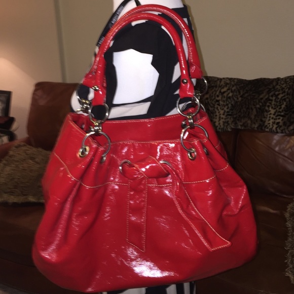 Aldo Handbags - SALE Gorgeous red patent large ALDO purse! Exc!