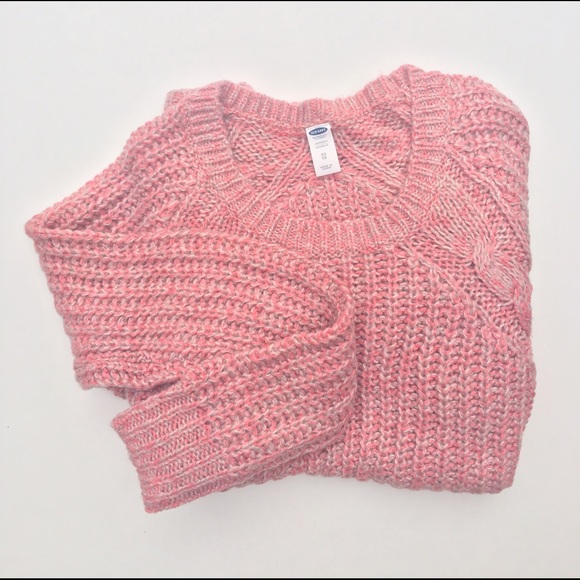 Old Navy Sweaters Old Navy Maternity Pink Cable Knit Sweater Poshmark